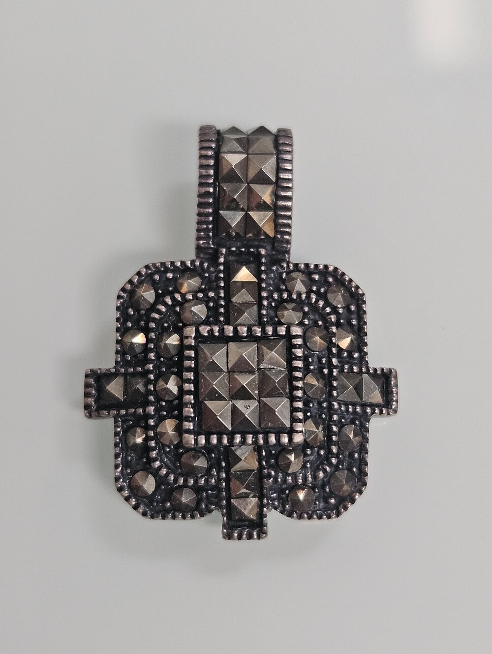 ATI Thailand Sterling Silver Marcasite 925 Pendant 6.7 grams
